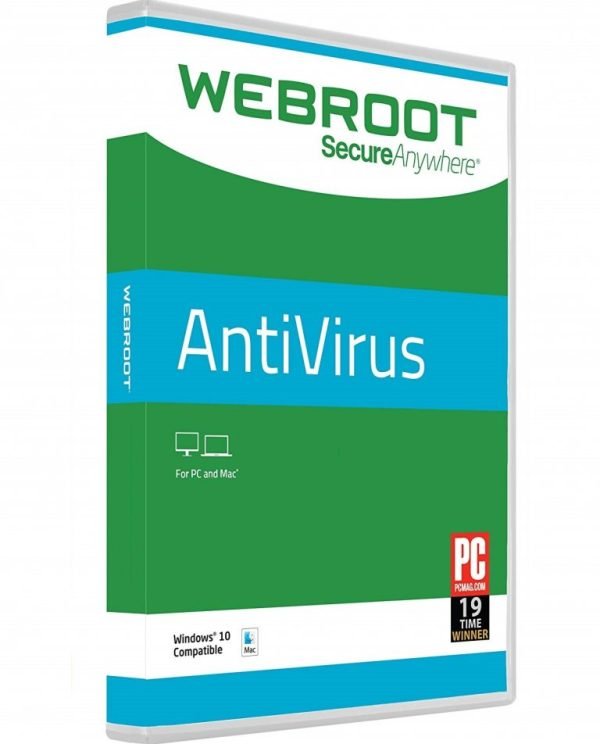 Webroot SecureAnywhere AntiVirus 1 Device 2 Year